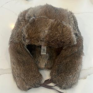 Bonpoint Size 4 Rabbit Fur Trapper Hat